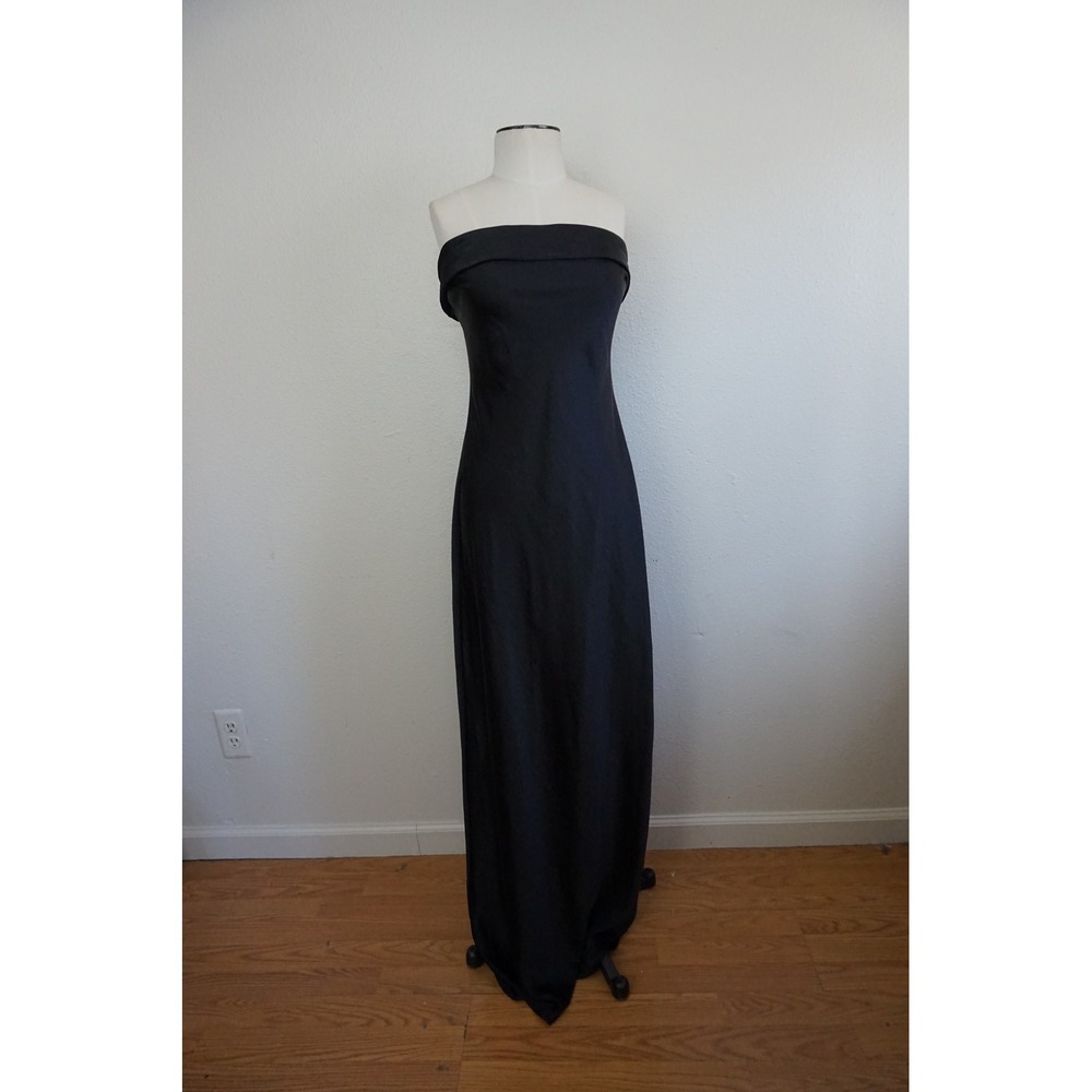 FashionNova Strapless Maxi Dress Elegant Chic Prom Formal Gown Black size Medium